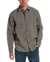 Rag & Bone Gus Double Gauze Shirt In Blue