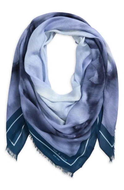Rag & Bone Harlow Tie Dye Scarf In Blumulti