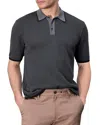 Rag & Bone Harvey Classic Fit Polo Shirt In Shark Blue