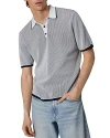 Rag & Bone Harvey Relaxed Polo In Sky Blue
