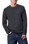 Rag & Bone Harvey Crewneck Cotton Sweater In Shark Blue