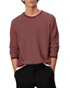 Rag & Bone Harvey Crewneck Sweater In Maroon