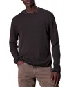 Rag & Bone Harvey Crewneck Cotton Sweater In Slate Brown
