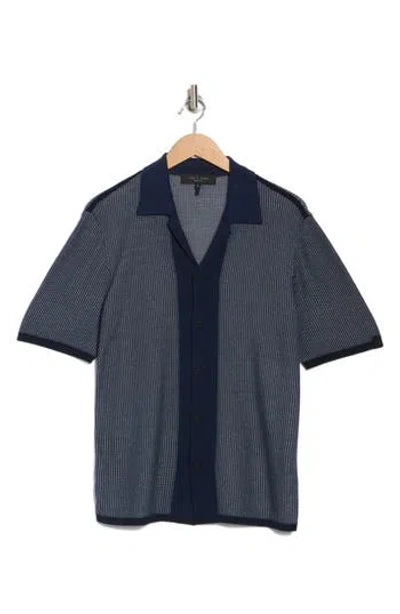 Rag & Bone Harvey Knit Camp Shirt