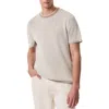 Rag & Bone Harvey Ringer Cotton Blend Mesh T-shirt In Light Beige