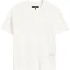 Rag & Bone Harvey Ringer Cotton Blend Mesh T-shirt In White