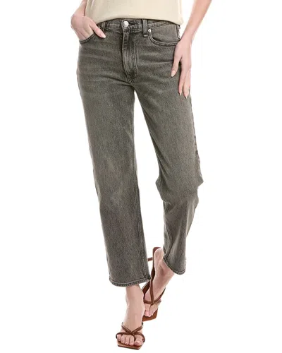 Rag & Bone Hattie Grey Straight Jean In Black