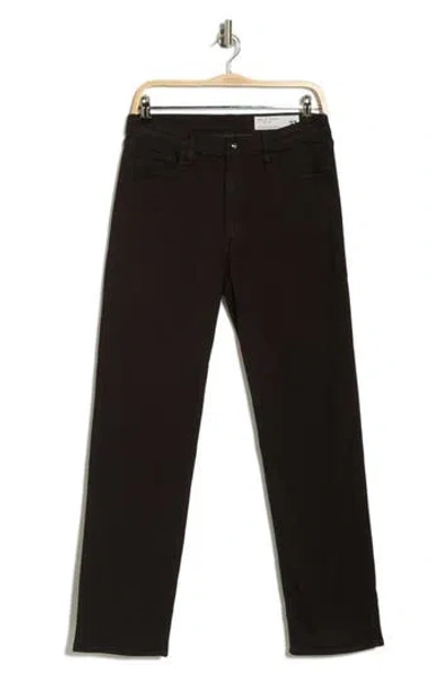 Rag & Bone Hattie Mid Rise Full Length Straight Leg Jeans In Black Rinse