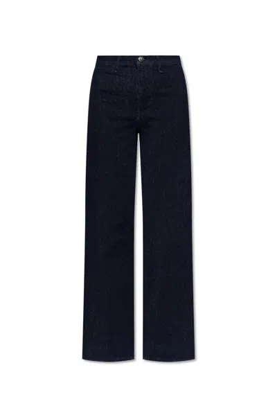 Rag & Bone Wide-leg Jeans In Navy