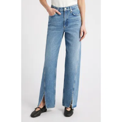Rag & Bone Shea High Rise Relaxed Straight Jeans In Astoria