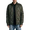 Rag & Bone Icons Dane Quilted Shirt Jacket In Dustygrn