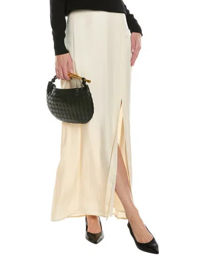 Rag & Bone Ilana Silk-blend Twill Maxi Skirt In White