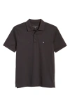 Rag & Bone Men's Interlock Knit Polo Shirt In Black