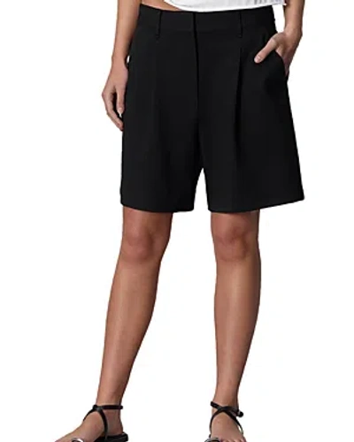 Rag & Bone Irina Mid Rise Ponte Tailored Shorts In Black