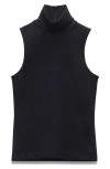 Rag & Bone Irina Ponte T Neck Tank In Black