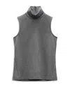Rag & Bone Irina Ponte Turtleneck Tank Top In Charcoal
