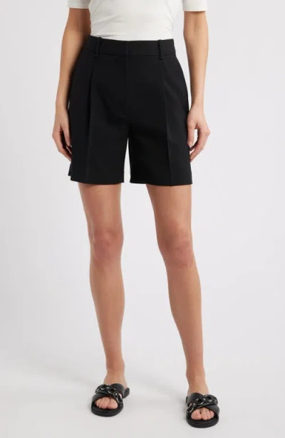 Rag & Bone Irina Wool Blend Shorts In Black
