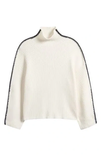 Rag & Bone Isabella Wool Turtleneck Sweater In Ivory