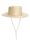 Rag & Bone Jacque Boater Hat In Light Natural