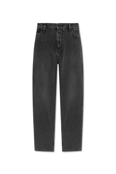 Rag & Bone Wide-leg Jeans In Grey