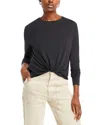 Rag & Bone Women's Jenna Knotted Long-sleeve Top In Black