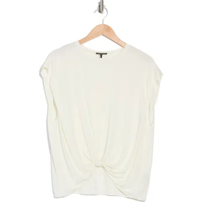 Rag & Bone Jenna Knotted Muscle Tee In Ivory