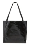 Rag & Bone Jet Coated Canvas Tote In Blk