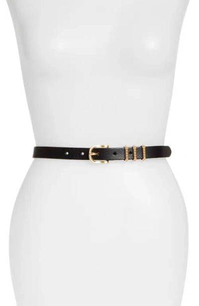 Rag & Bone Jet Leather Belt In Gold