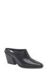 Rag & Bone Eclipse Leather Wedge Mules In Black