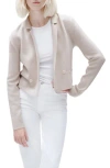 Rag & Bone Joy Cropped Wool-blend Blazer In Ivory