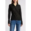 Rag & Bone Julia Long-sleeve Polo Top In Black