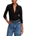 Rag & Bone Julia Polo Top In Black