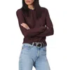 Rag & Bone Julia Long-sleeve Top In Dark Purple