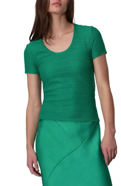 Rag & Bone Julia Scoop-neck Tee In Green