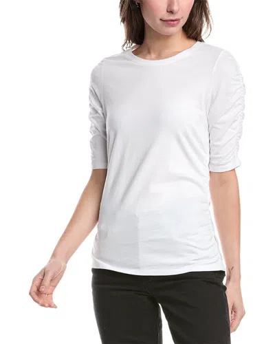 Rag & Bone Juliet Shirred T-shirt In White