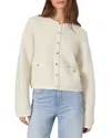 Rag & Bone Womens Ivory Kaia Bouclé Knitted Cardigan In Ivory