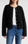 Rag & Bone Abby Scuba Cardigan In Black