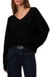Rag & Bone Kaylee Cashmere V Neck Sweater Black
