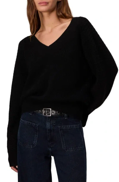 Rag & Bone Kaylee Cashmere V Neck Sweater Black