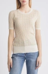 Rag & Bone Kilee Striped Ribbed Cotton-blend Top In Taupe
