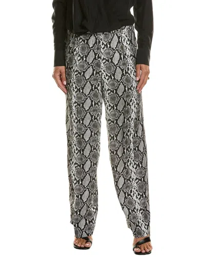 Rag & Bone Lacey Hose Mit Weitem Bein Aus Twill Aus Einer Seidenmischung Mit Schlangenprint In Animal-print