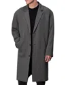 Rag & Bone Lance Wool & Linen Topcoat In Heather Grey