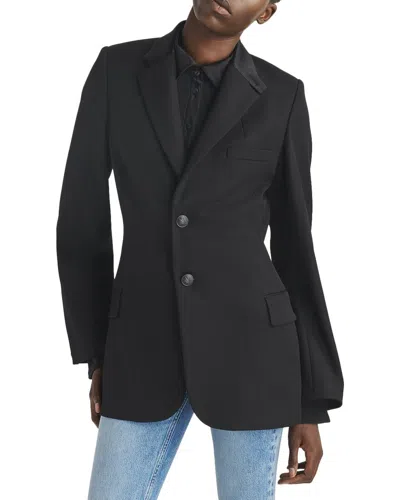 Rag & Bone Laurence Italian Wool Blazer In Black