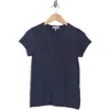Rag & Bone Lea Crewneck T-shirt In Navy