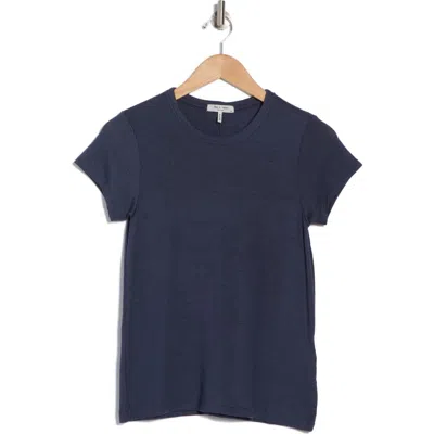 Rag & Bone Lea Crewneck T-shirt In Navy