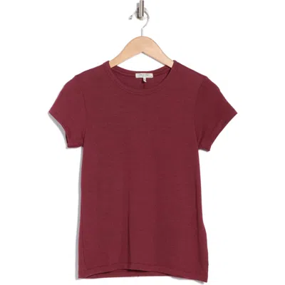 Rag & Bone Lea Crewneck T-shirt In Wine