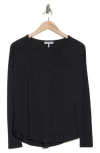 Rag & Bone Lea Long Sleeve T-shirt In Black