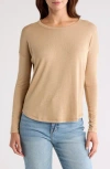 Rag & Bone Lea Long Sleeve T-shirt In Camel