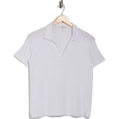 Rag & Bone Lea Modal Blend Polo In White