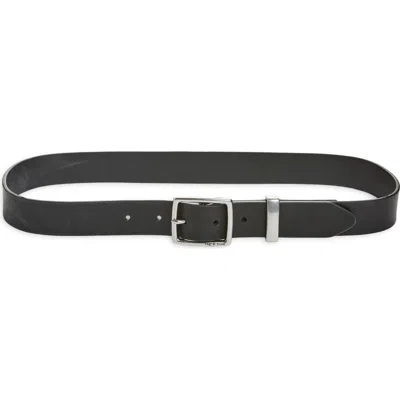 Rag & Bone X Boyfriend Leather Belt In Black